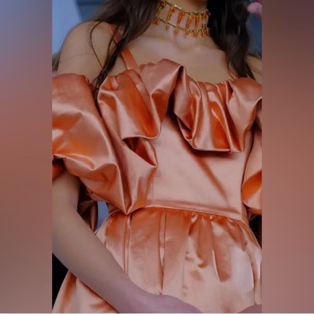 NWT Ulla Johnson Lelita Midi Dress in Copper Sz 4 $1240 - Picture 8 of 14